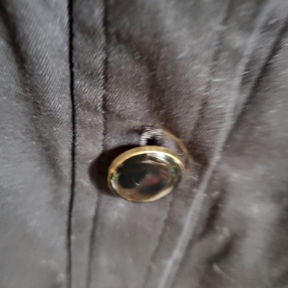 Talbots Ruffle Button Down Sleeveless Dress Tie - Picture 6 of 7